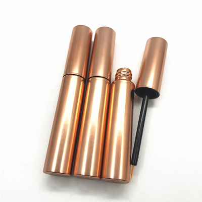 Eco-friendly Fast Shipping Gold Eyelash Glue Metallic Empty Mascara Cream Eyeliner Tubes Cosmetic Packaging Bottle With Magic Wand